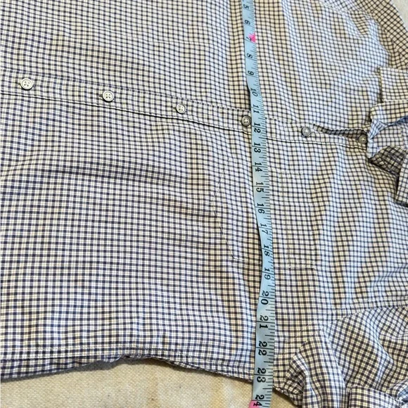 Rodd & Gunn Shirt Men's Sz Large Italian, cotton Long Sleeve white and blue - Picture 6 of 8